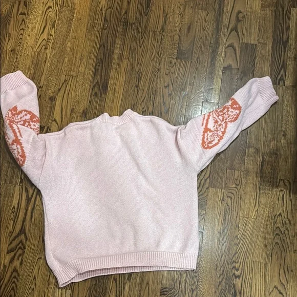 Pink Butterfly Sweater - medium - Picture 4 of 4